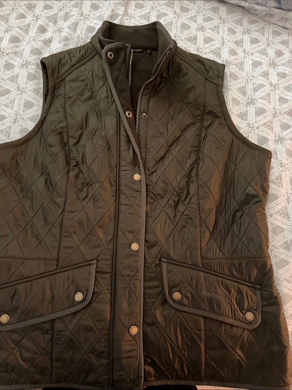 Barbour Quilted Olive Green Women's Vest